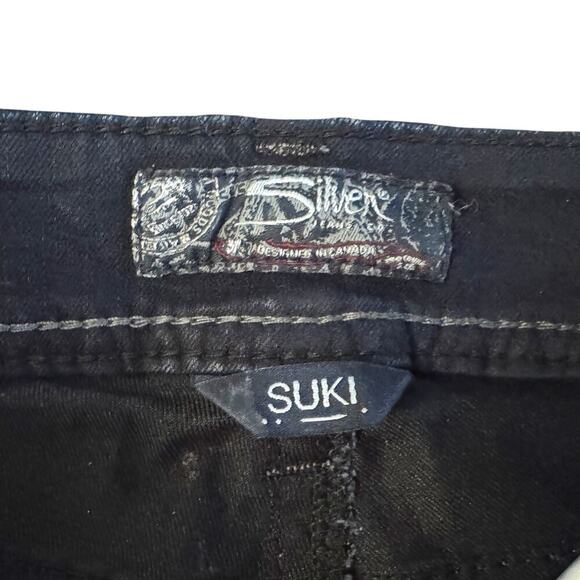 Silver Jeans Women's Sz 28 28x33 Blue Suki Mid Rise Slim Boot Cut 1147 - Picture 4 of 16